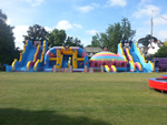 120 Foot Wide Inflatable Setup